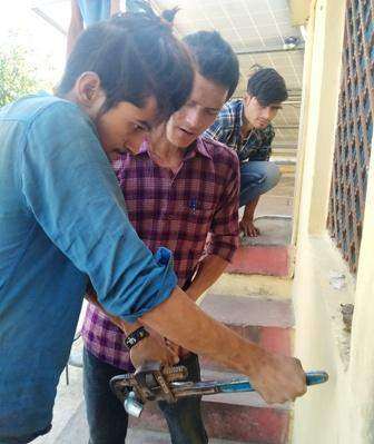 छाती गाँव में हर घर नल योजना के तहत कार्य आरम्भ
