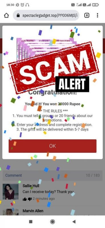 सोशल मीडिया Scam Alert: भारतीय डाक ने कुछ सर्वेक्षणों, प्रश्नोत्तरी के माध्यम से सब्सिडी/पुरस्कार प्रदान करने का दावा करने वाले फर्जी यूआरएल/वेबसाइटों के प्रति आम जनता को किया सतर्क