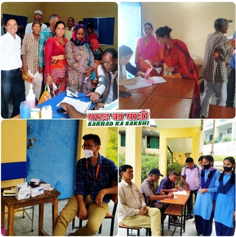 हंस फाउण्डेशन सतपुली ने नकोट में लगाया निःशुल्क स्वास्थ्य शिविर, 144 लोगों की हुई स्वास्थ्य जांच