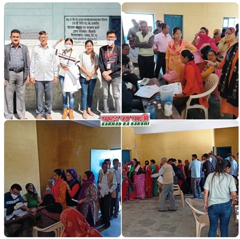  गजा में हंश फाउंडेशन अस्पताल सतपुली द्वारा आयोजित स्वास्थ्य शिविर में सैकड़ों लोगों ने करायी स्वास्थ्य जांच