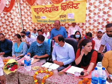 थौलधार में आयोजित बहुद्देशीय शिविर में 144 शिकायतें दर्ज, DM डॉ. गहरवार व विधायक प्रीतम पंवार रहे मौजूद