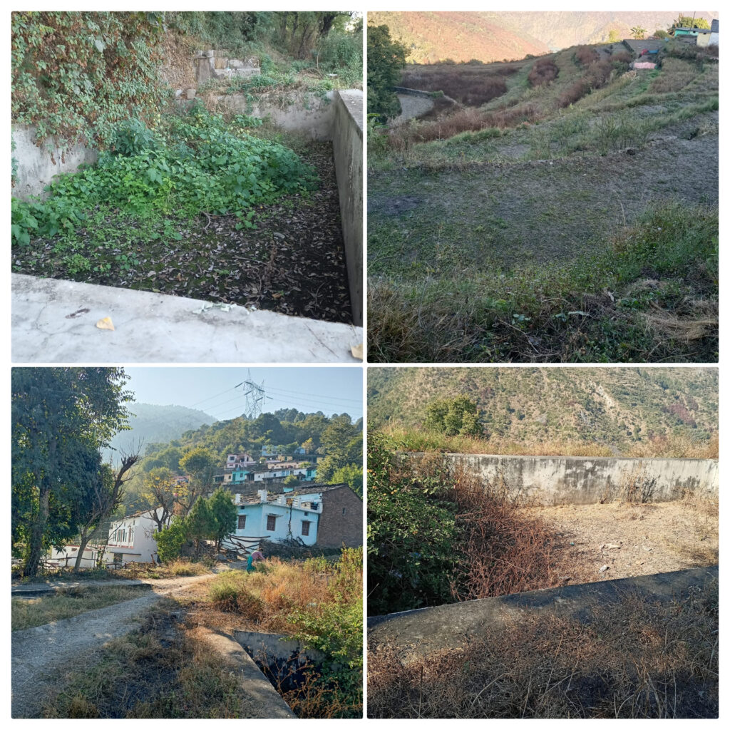 नैचोली गांव में ग्रामीणों के लहलहाते खेत हो रहे हैं बंजर, ग्रामीणों ने की गूल पुनर्निमाण की मांग