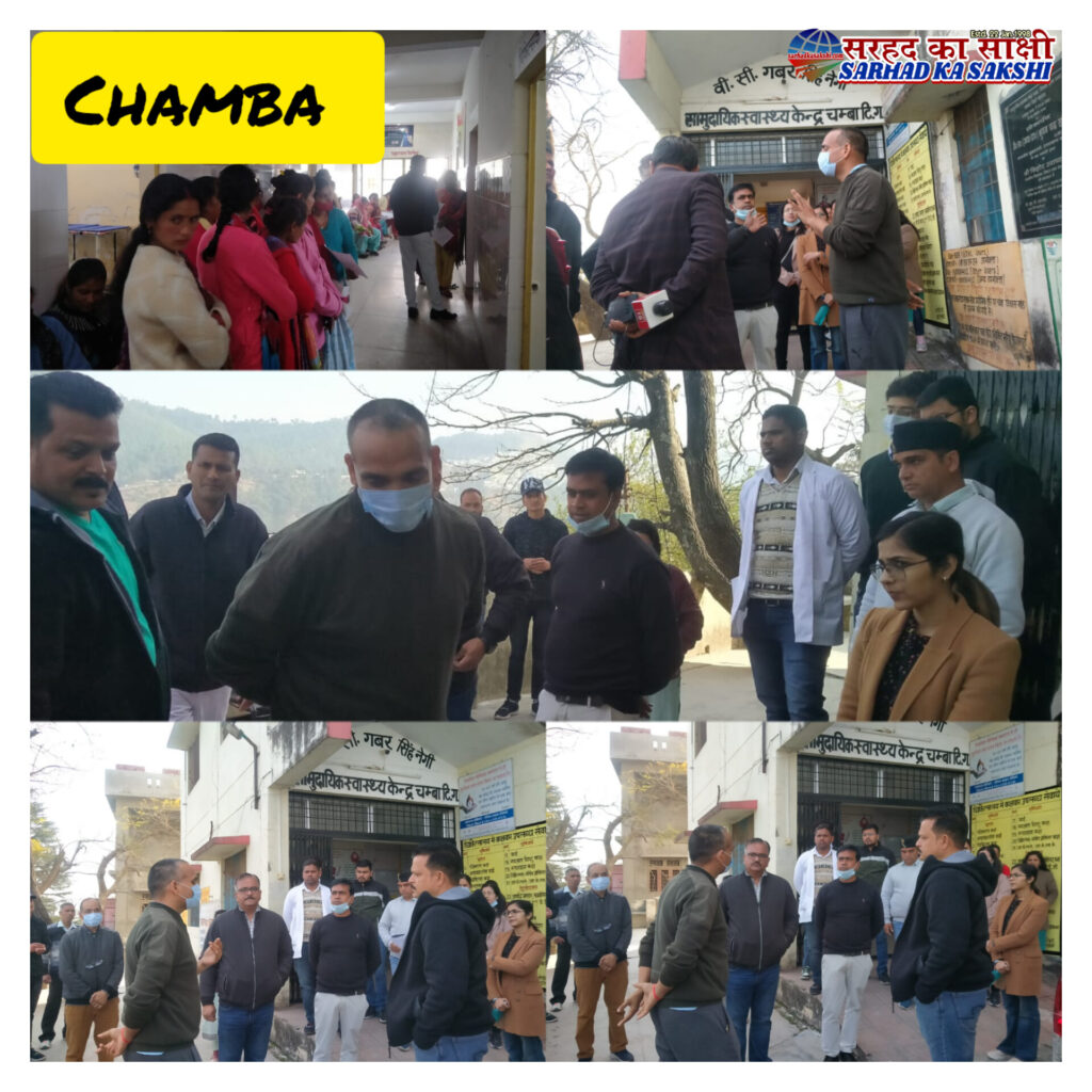 सामुदायिक स्वास्थ्य केंद्र चंबा के स्थलीय निरीक्षण के दौरान जिलाधिकारी डॉ. सौरभ गहरवार ने किए 46 अल्ट्रासाउंड 