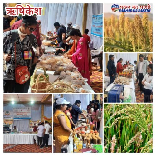पण्डित ललित मोहन शर्मा परिसर ऋषिकेश के घाट पर हाट कार्यक्रम में “श्री अन्न” मिलेट की रही सबसे अधिक मांग