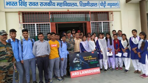 रिखणीखाल, पौड़ी में "मोटिवेशन लेक्चर" तथा भारतीय सेना में उपलब्ध रोजगार के विभिन्न अवसरों पर कार्यक्रम आयोजित 