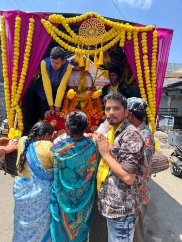 श्री घंटाकर्ण देवता डोली का गजा में किया गया भव्य स्वागत
