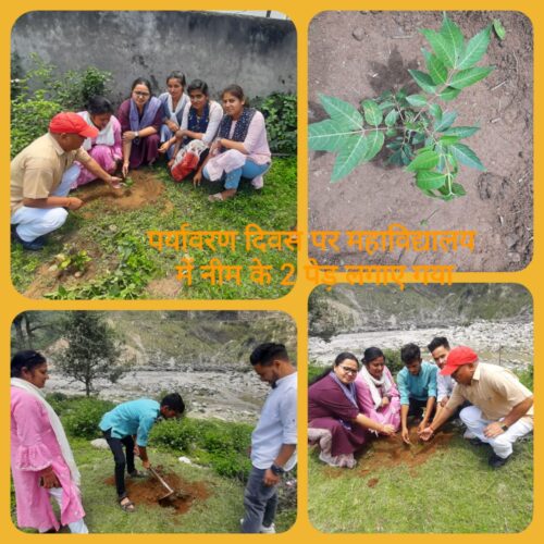 महाविद्यालय अगस्त्यमुनि में उत्साह पूर्वक मनाया गया पर्यावरण दिवस 
