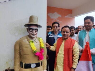 वीरचंद्र सिंह गढ़वाली के गांव मासों पहुंचे कैबिनेट मंत्री धन सिंह रावत