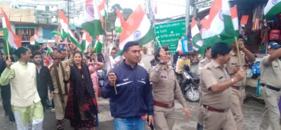 चम्बा नगर में निकाली गई भव्य तिरंगा यात्रा रैली