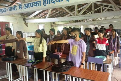 महाविद्यालय पाबौं में नशा मुक्ति अभियान के तहत छात्र-छात्राओं को दिलाई शपथ