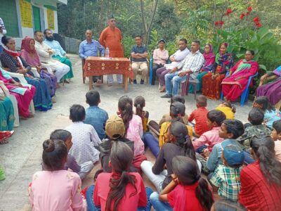 बाल संस्कार केन्द्र का गजा के वार्ड संख्या 4 में शुभारंभ