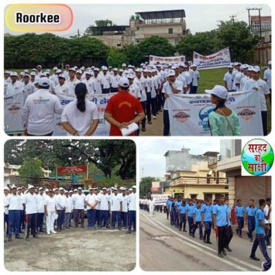 विश्वकर्मा जयंती पर रुड़की इंटर कॉलेज में छात्र-छात्राओं ने निकाली स्वच्छता जागरुकता रैली
