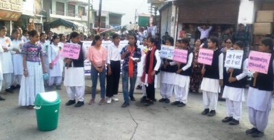 "सिंगल यूज्ड प्लास्टिक बैन" थीम पर चम्बा में निकाली विशाल स्वच्छता रैली