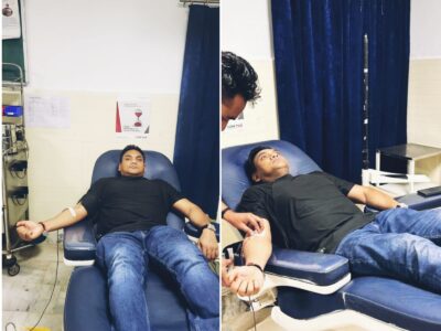रक्तदान कर स्वास्थ्य सचिव डॉ आर राजेश कुमार ने पेश की नई मिशाल