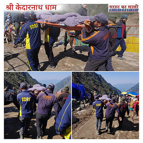श्री केदारनाथ यात्रा मार्ग में यात्रियों की सुरक्षा के लिए तैनात DDRF, SDRF एवं सेक्टर अधिकारी की टीमें बनी हैं देवदूत