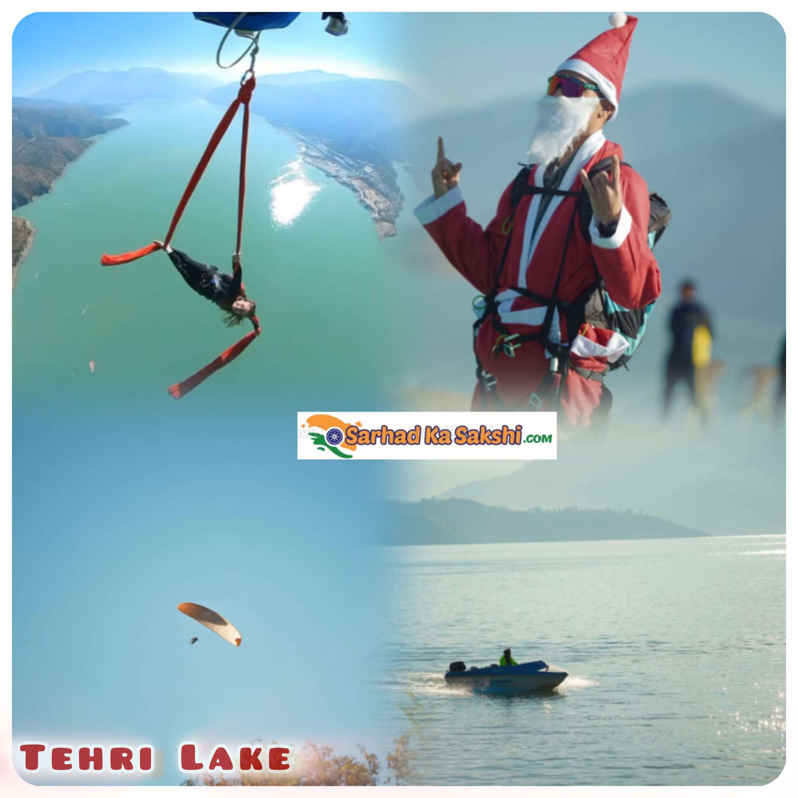 पैराग्लाइडिंग पायलटो ने हवा में करतब बाजिया कर पर्यटकों को किया रोमांचित