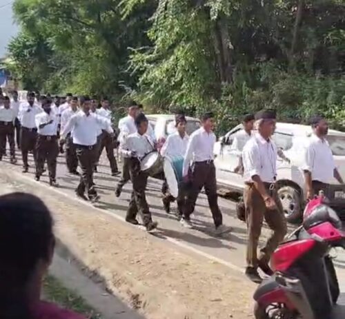 फकोट ब्लॉक के चाका में हुआ भव्य पथ संचलन