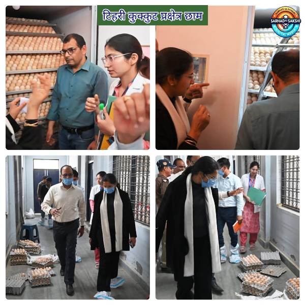 छाम कुक्कुट प्रक्षेत्र का डीएम नितिका खंडेलवाल ने किया निरीक्षण, व्यवस्थाएं दुरुस्त रखने के निर्देश