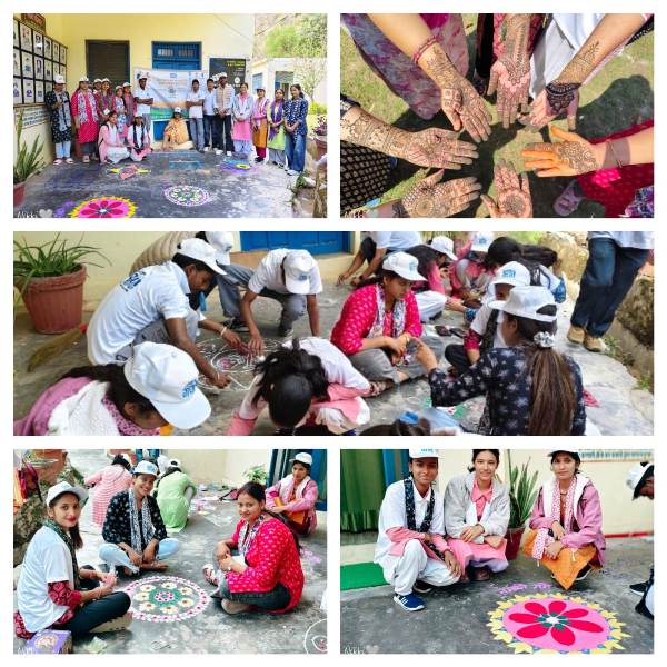देवप्रयाग महाविद्यालय में नमामि गंगे के तहत रंगोली व मेहंदी प्रतियोगिता आयोजित