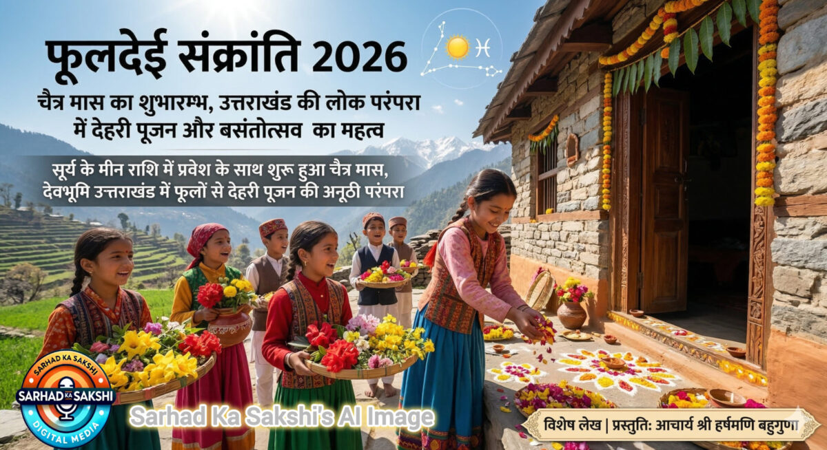फूलदेई संक्रांति 2026: चैत्र मास का शुभारम्भ, उत्तराखंड की लोक परंपरा में देहरी पूजन और बसंतोत्सव का महत्व