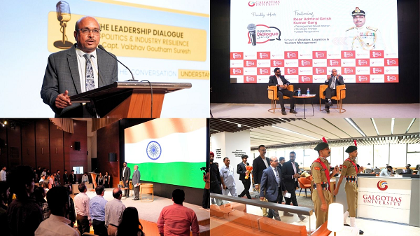 Rear Admiral GK Garg (Retd.) Appreciates Global Standard Infrastructure and Student Engagement at Galgotias University