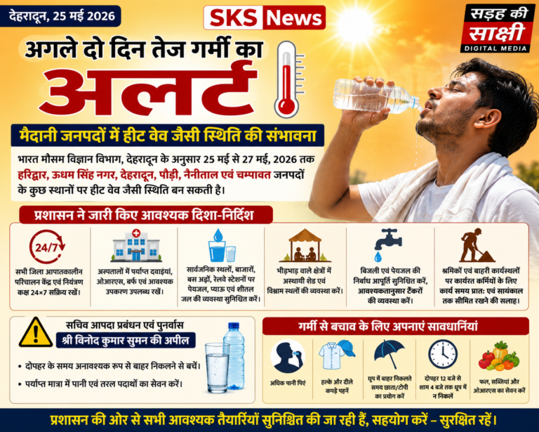 अगले दो दिन तेज गर्मी का अलर्ट, मैदानी जिलों में हीट वेव जैसी स्थिति की संभावना