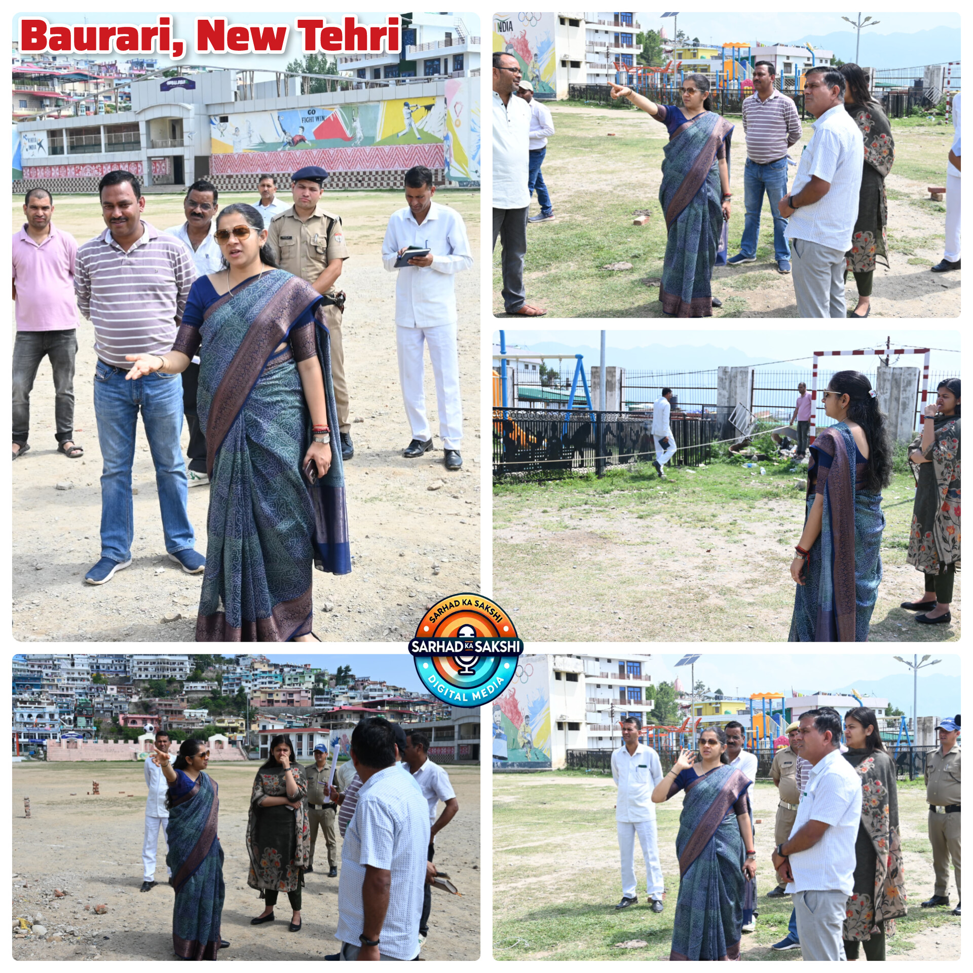 बौराडी में बनेगा आधुनिक बैडमिंटन कोर्ट, जिलाधिकारी नितिका खण्डेलवाल ने किया स्थल निरीक्षण