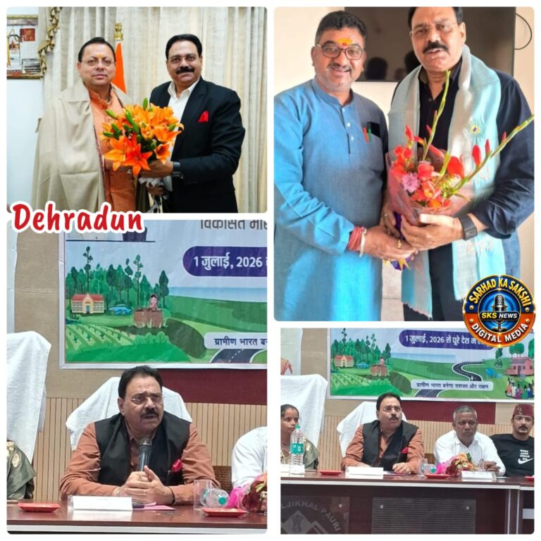 मुख्यमंत्री धामी से मिले राज्य पिछड़ा वर्ग कल्याण परिषद के उपाध्यक्ष अशोक वर्मा, कलजीखाल की जनसमस्याओं पर सौंपी विस्तृत रिपोर्ट