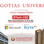 गलगोटियास विश्वविद्यालय ने Microsoft के सहयोग और byteXL द्वारा संचालित उद्योग-एकीकृत AI एवं ML डिग्री का शुभारंभ किया