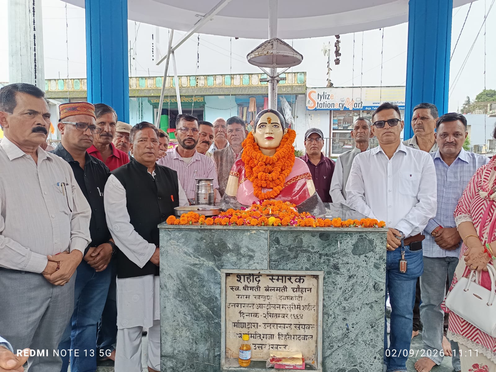 उत्तराखंड आंदोलन की शहीद बेलमती चौहान को शहादत दिवस पर दी श्रद्धांजलि