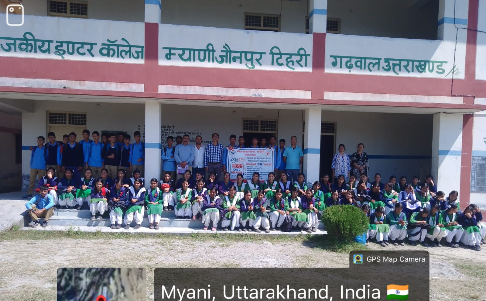 राजकीय इंटर कॉलेज म्याणी में बाल अधिकार और चाइल्ड हेल्पलाइन 1098 को लेकर जागरूकता कार्यक्रम