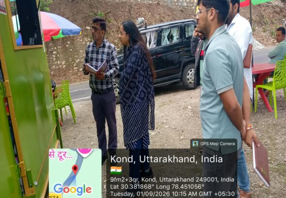 ग्रामोत्थान (रीप) परियोजना के सामुदायिक उद्यमों का परियोजना निदेशक ने किया स्थलीय निरीक्षण