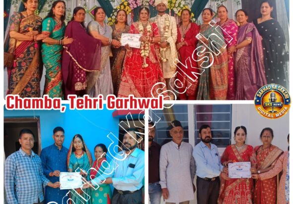 ‘शराब नहीं, संस्कार’ मुहिम से जुड़ रहे गांव, मदिरा रहित विवाह करने वाले तीन परिवार सम्मानित